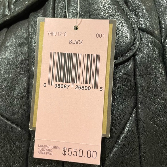 NWT Juicy Couture Narda Leather Quilted Bag Black - Picture 3 of 14